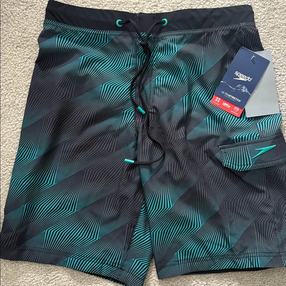NEW Speedo S swim shorts trunks NWT waist 30 
UPF50